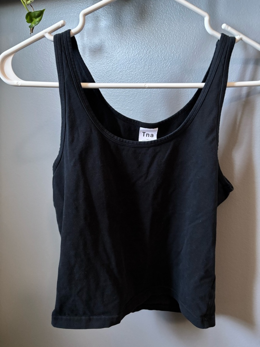 Aritzia Tna Black Scoop Neck Tank Top